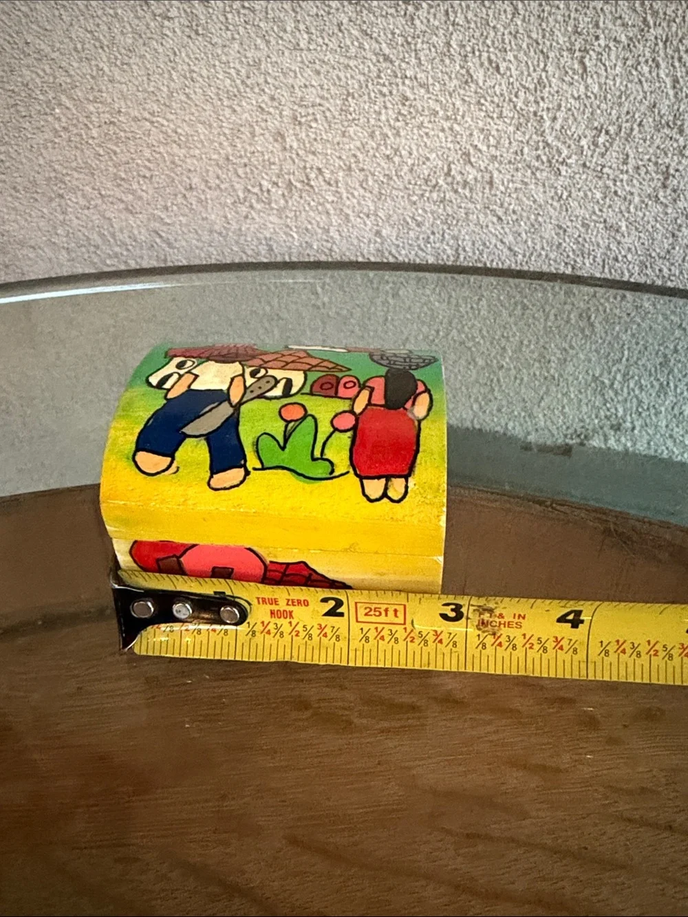 Colorful Hand-Painted Kids Nesting Boxes - Yellow & Multicolor
